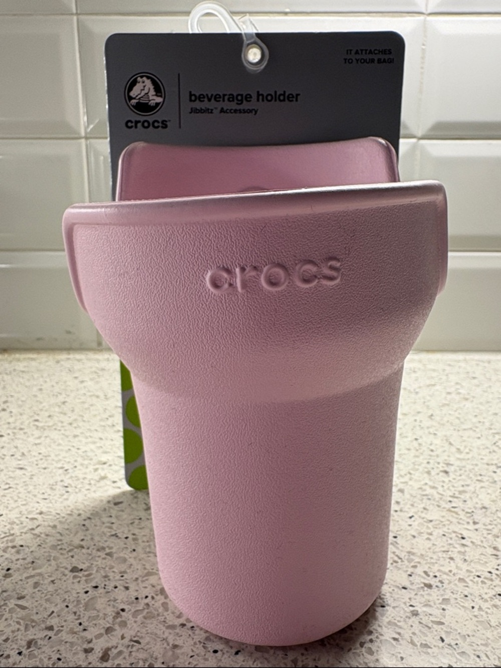 CROCS Pink Beverage Holder Jibbitz Accessory Cup Clip